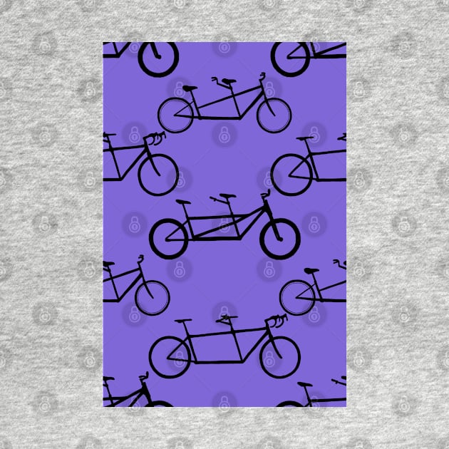 Tandem types pattern - black on lavender by ashalye